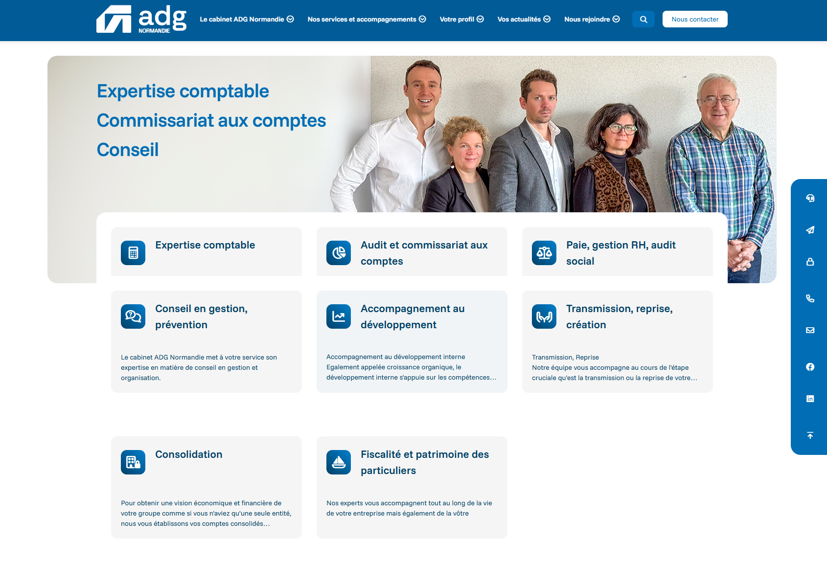 Site internet ADG Normandie