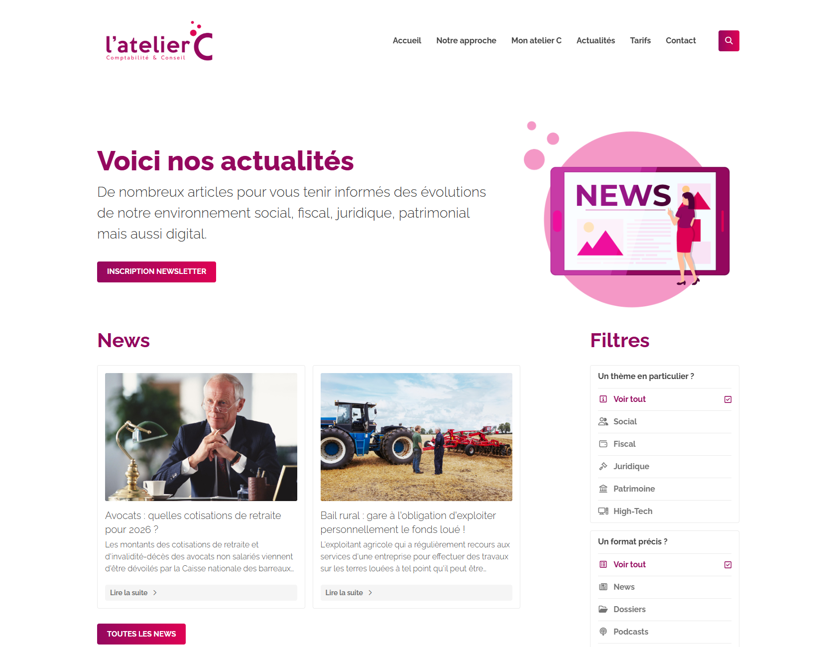 Contenus gestion Atelier C