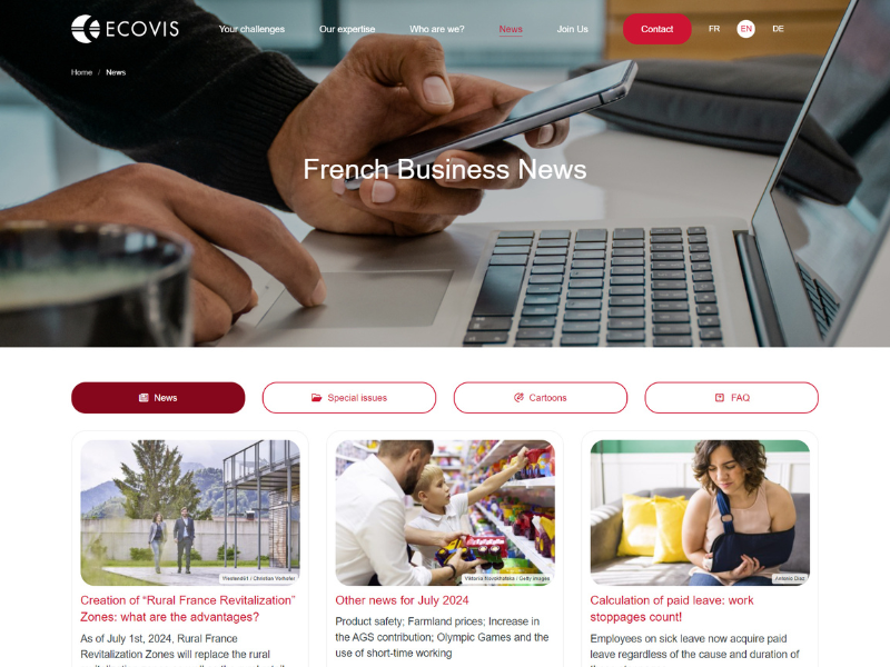 French Business News Ecovis