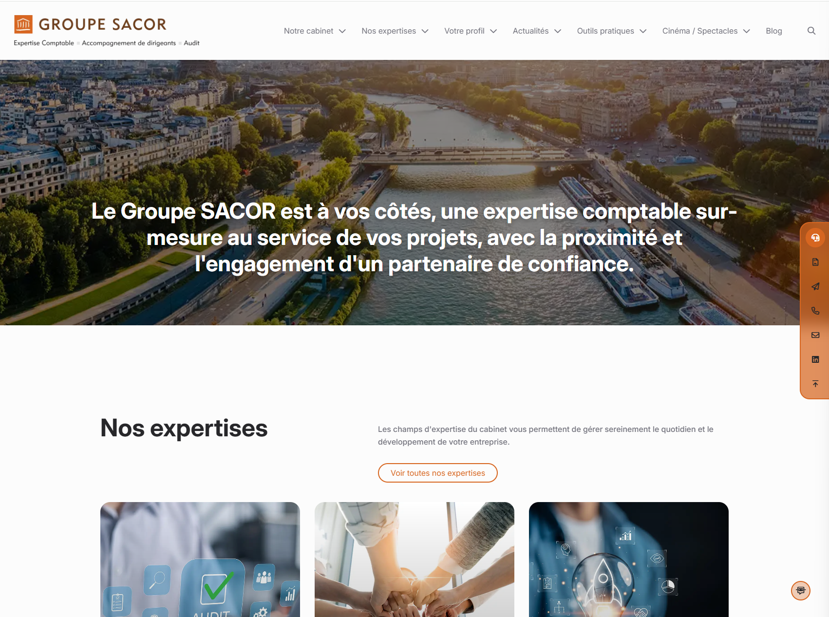 Site internet groupe Sacor