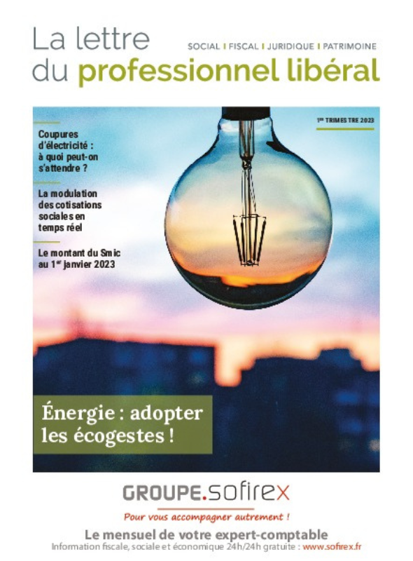 La lettre du professionnel libéral - Groupe Sofirex