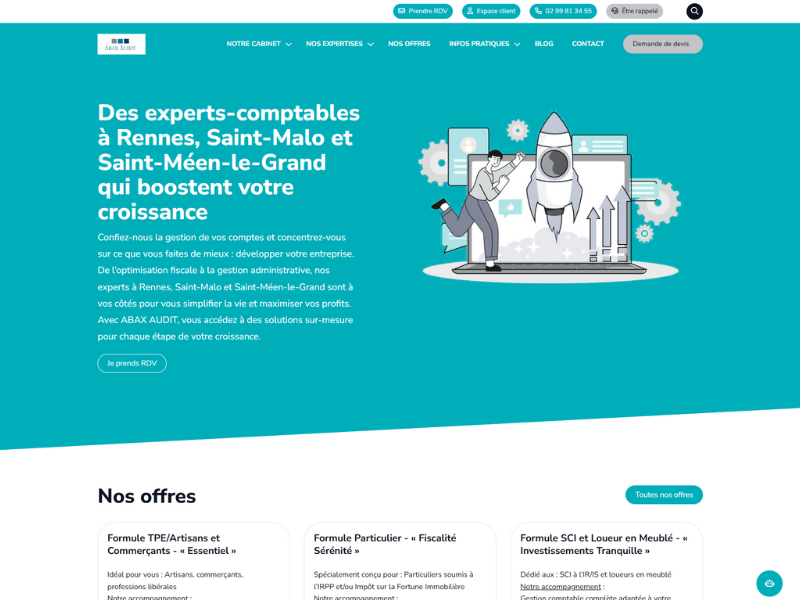 Site internet Abax Audit