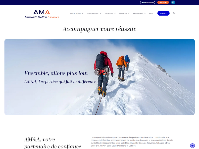 Site internet Amirault Mallen et Associés
