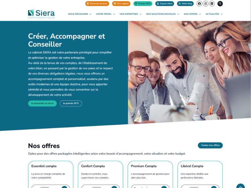 Site internet Siera